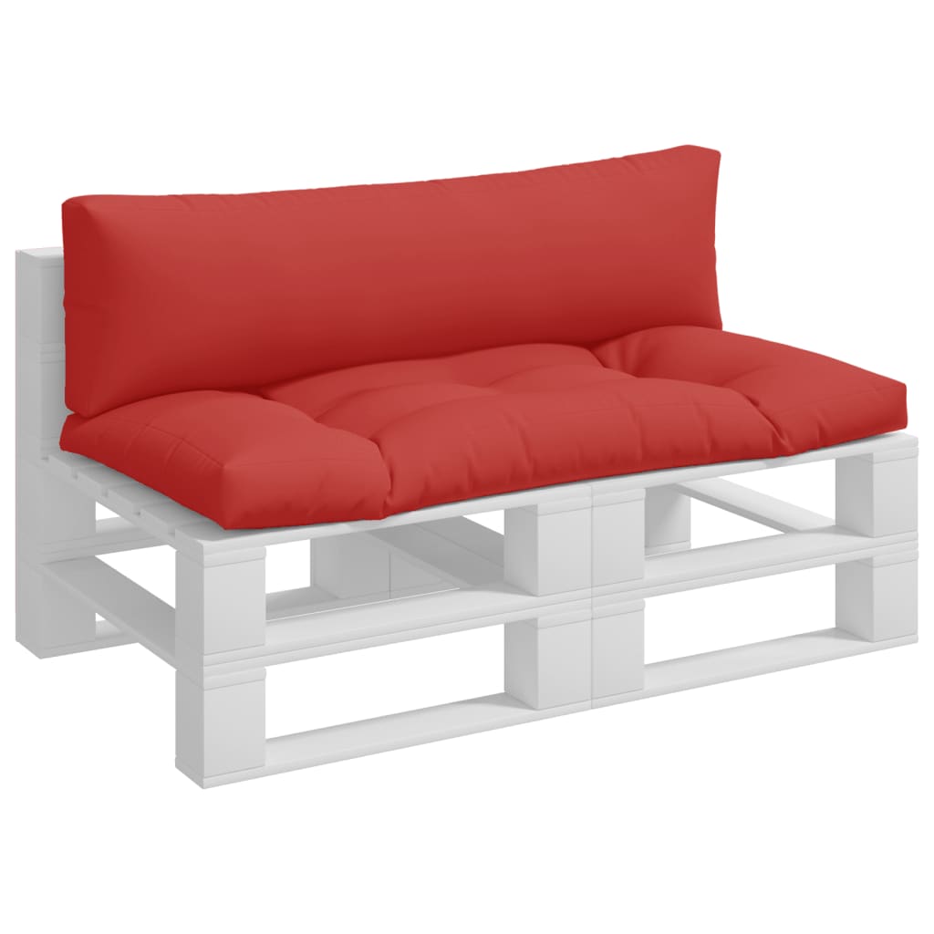 VidaXL Palletkussens 2 st stof rood