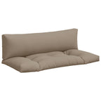 VidaXL Palletkussens 2 st stof taupe