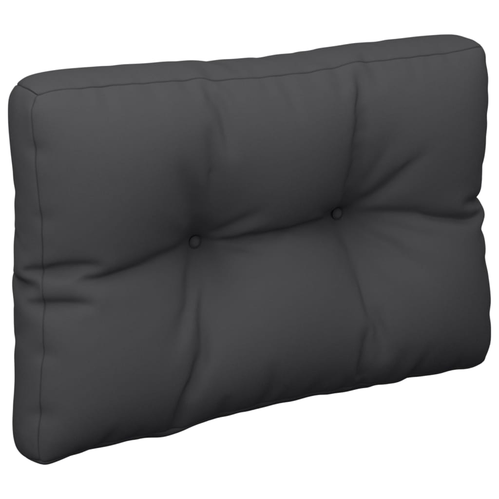 Vidaxl palletkussen 60x40x12 cm stof zwart