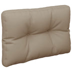 VidaXL Palletkussen 60x40x12 cm stof taupe