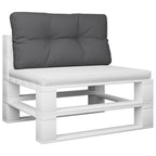 Vidaxl palletkussen 80x40x12 cm stof antracietkleurig