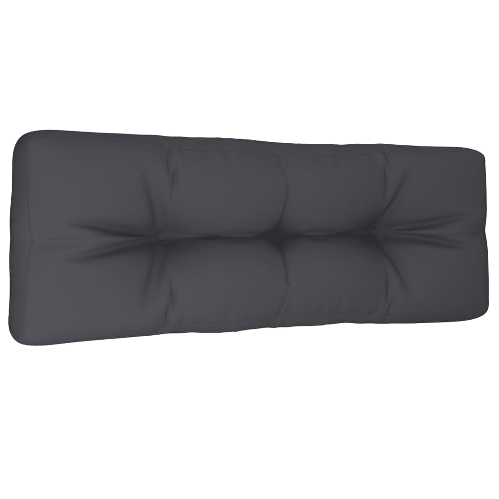Vidaxl palletkussen 120x40x12 cm stof antracietkleurig
