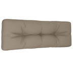 Vidaxl palletkussen 120x40x12 cm stof taupe