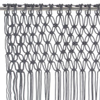 Vidaxl gordijn macramé 140x240 cm katoen antraciet