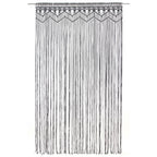 Vidaxl gordijn macramé 140x240 cm katoen antraciet