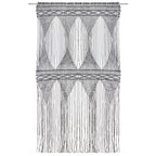 Vidaxl gordijn macramé 140x240 cm katoen antraciet