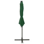 Vidaxl zweefparasol met paal en led-verlichting 300 cm groen
