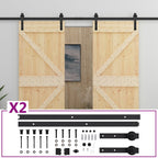 VidaXL Schuifdeur met beslag 80x210 cm massief grenenhout