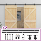 VidaXL Schuifdeur met beslag 100x210 cm massief grenenhout