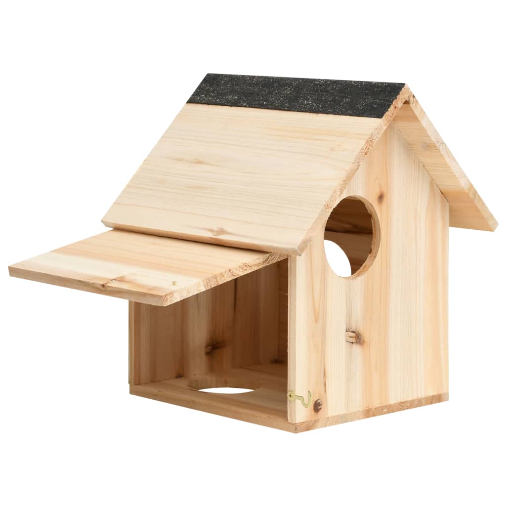 Vidaxl eekhoornhuisje 26x25x29 cm massief vurenhout