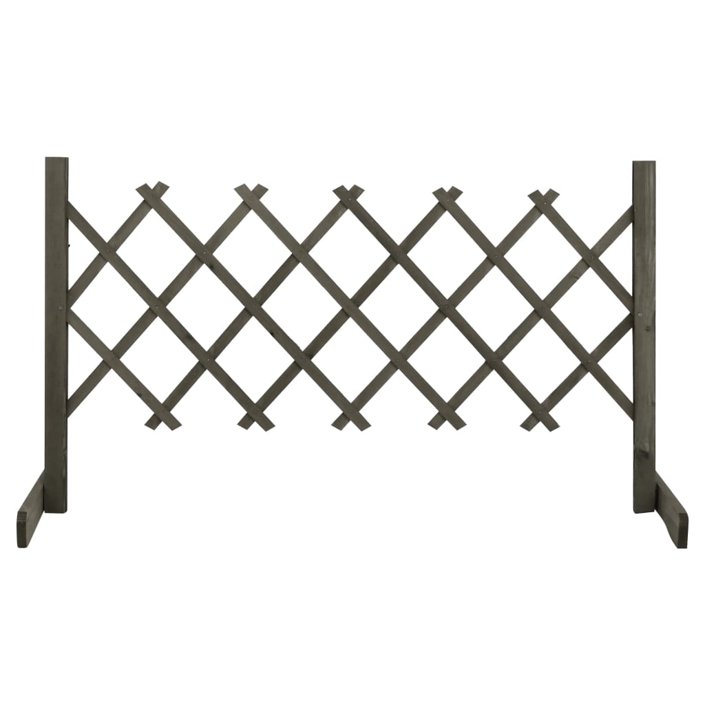 Vidaxl tuinlatwerk 120x60 cm massief vurenhout grijs