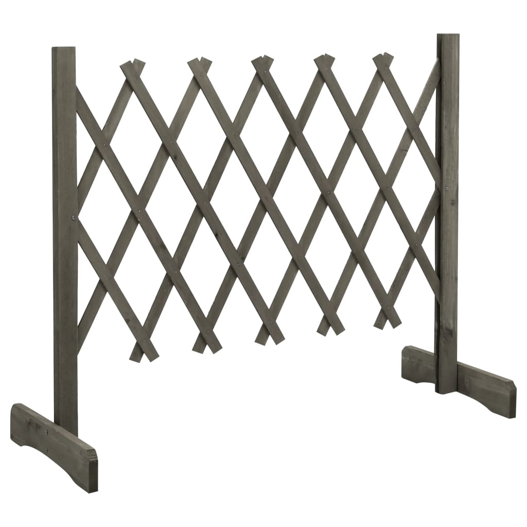 Vidaxl tuinlatwerk 120x60 cm massief vurenhout grijs