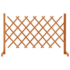 Vidaxl tuinlatwerk 120x90 cm massief vurenhout oranje