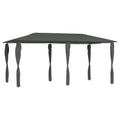 VidaXL Prieel met paalhoezen 160 g/m² 3x6x2,6 m antracietkleurig