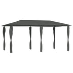 VidaXL Prieel met paalhoezen 160 g/m² 3x6x2,6 m antracietkleurig