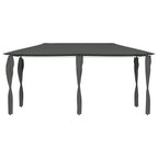 VidaXL Prieel met paalhoezen 160 g/m² 3x6x2,6 m antracietkleurig