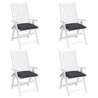 Vidaxl stoelkussens 4 st 40x40x7 cm oxford stof antracietkleurig