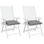 Vidaxl stoelkussens 2 st 40x40x7 cm oxford stof grijs
