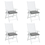 Vidaxl stoelkussens 4 st 40x40x7 cm oxford stof grijs