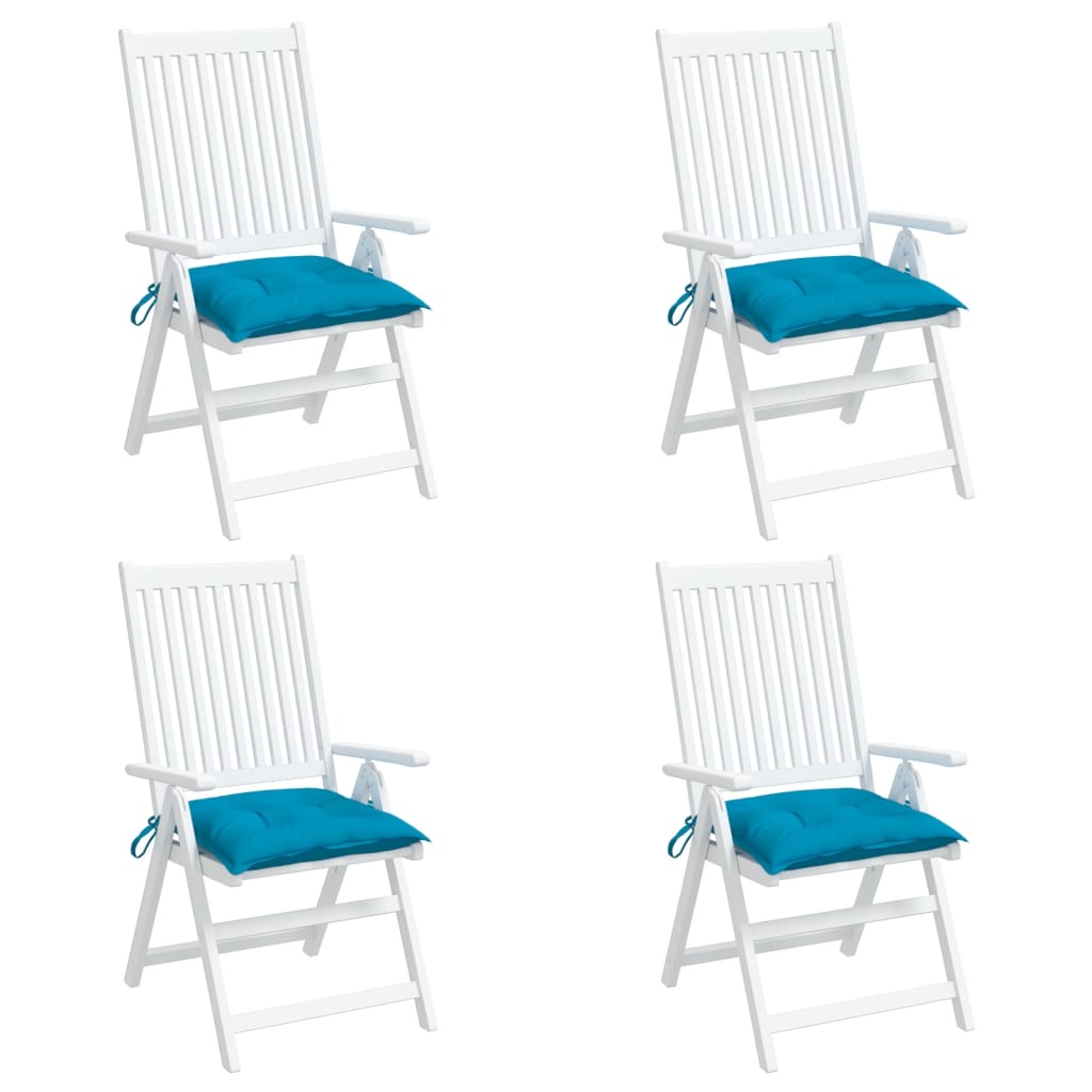 Vidaxl stoelkussens 4 st 40x40x7 cm oxford stof lichtblauw