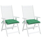 Vidaxl stoelkussens 2 st 40x40x7 cm oxford stof groen