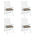 Vidaxl stoelkussens 4 st 40x40x7 cm oxford stof taupe