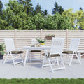 Vidaxl stoelkussens 4 st 40x40x7 cm oxford stof taupe