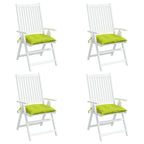 Vidaxl stoelkussens 4 st 40x40x7 cm oxford stof heldergroen