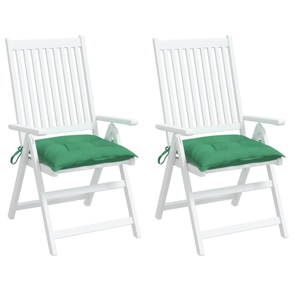 Vidaxl stoelkussens 2 st 50x50x7 cm oxford stof groen