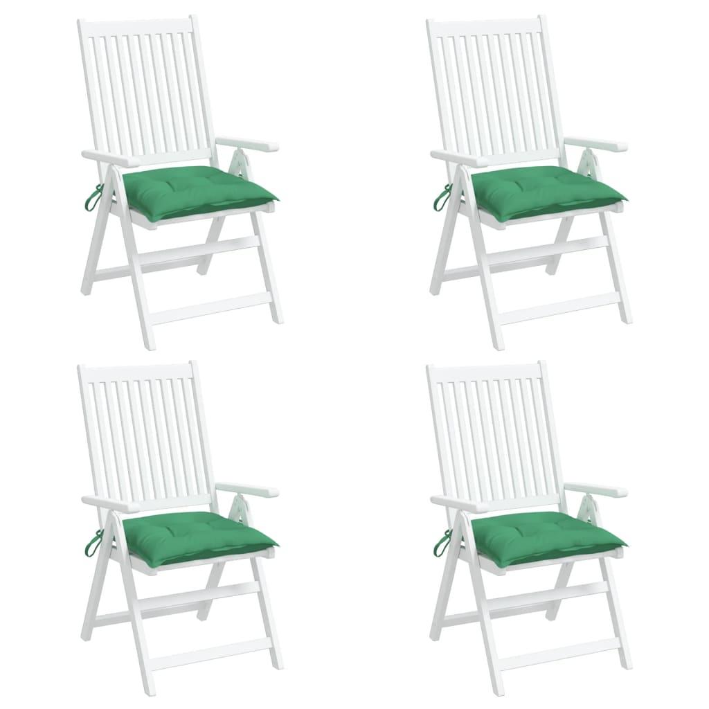 VidaXL Stoelkussens 4 st 50x50x7 cm oxford stof groen
