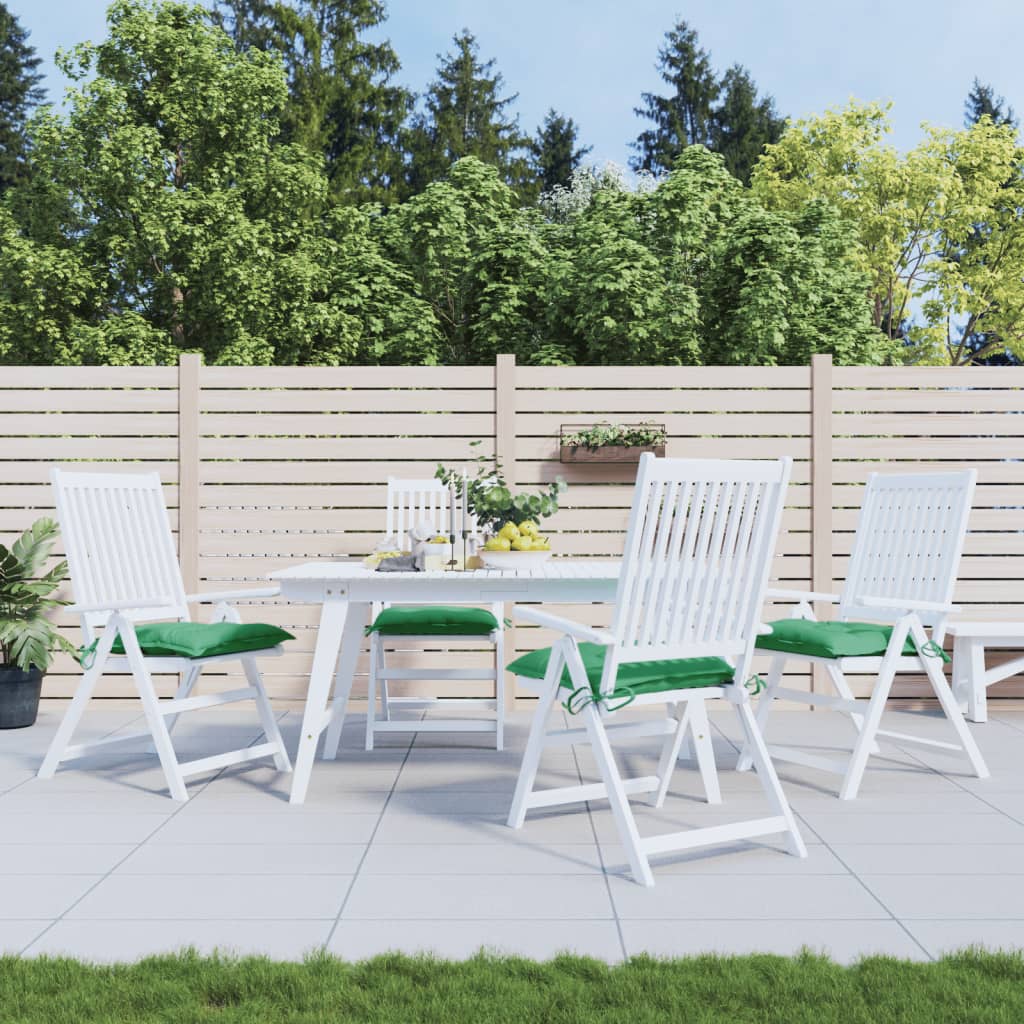 VidaXL Stoelkussens 4 st 50x50x7 cm oxford stof groen