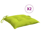 VidaXL Stoelkussens 2 st 50x50x7 cm oxford stof heldergroen