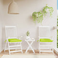 VidaXL Stoelkussens 2 st 50x50x7 cm oxford stof heldergroen