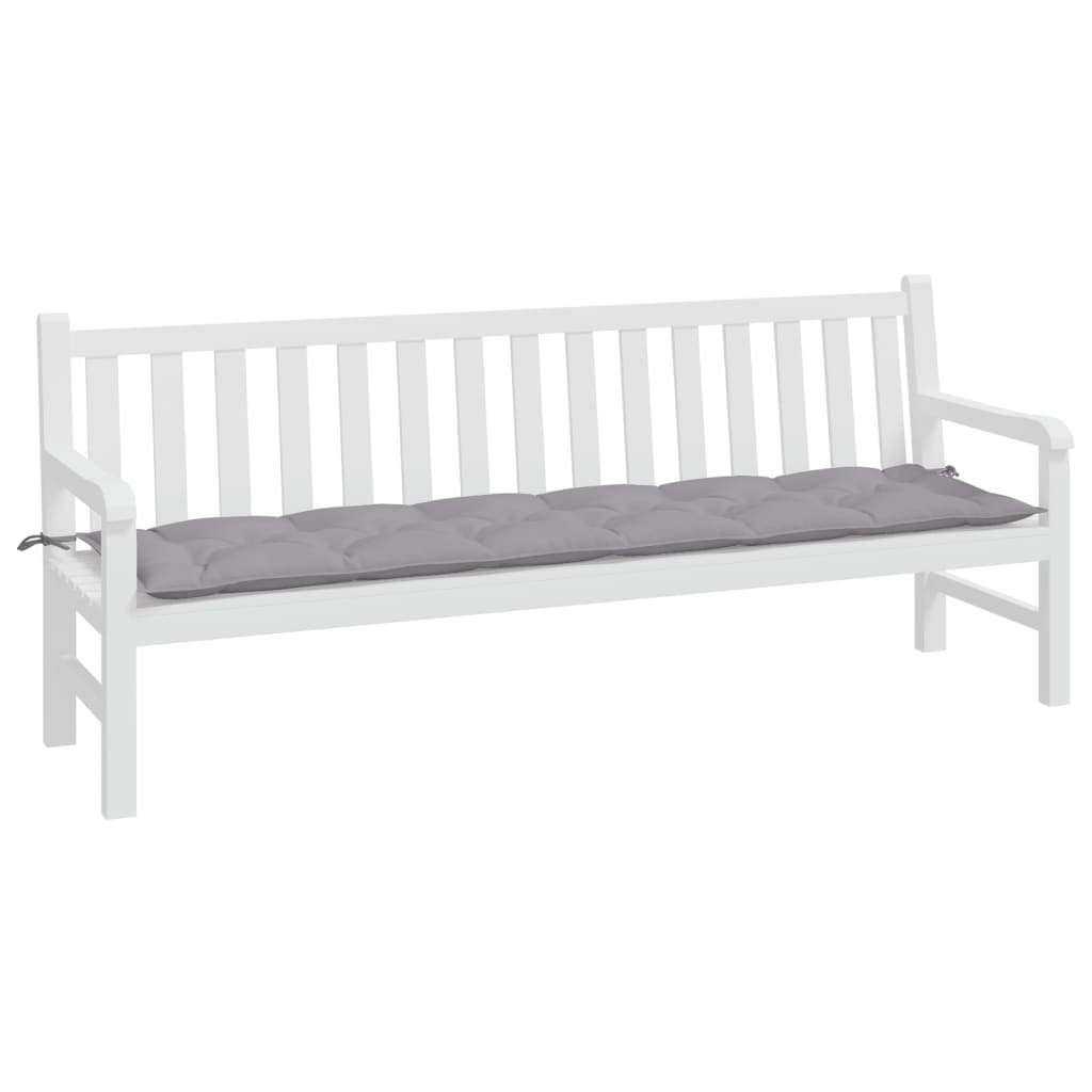 Vidaxl tuinbankkussen 200x50x7 cm oxford stof grijs