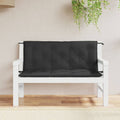 Vidaxl tuinbankkussens 2 st 120x50x7 cm oxford stof zwart