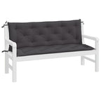 Vidaxl tuinbankkussens 2 st 150x50x7 cm oxford stof antracietkleurig
