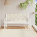 Vidaxl tuinbankkussen 150x(50+50)x7 cm oxford stof crèmewit