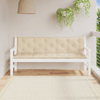 Vidaxl tuinbankkussens 2 st 180x50x7 cm oxford stof beige