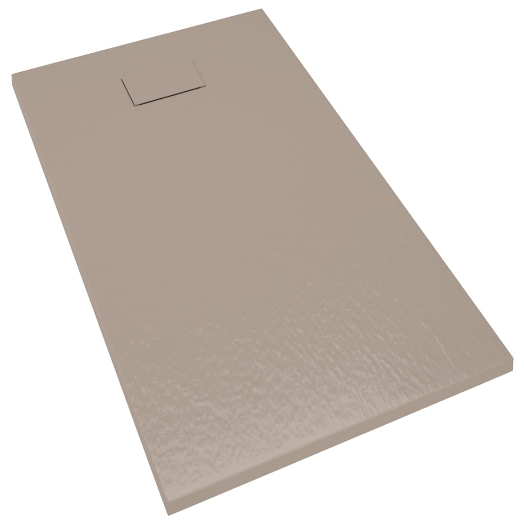 Vidaxl douchebak 120x70 cm smc bruin