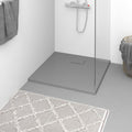 Vidaxl douchebak 80x80 cm smc grijs