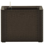 VidaXL Plantenbak hoog met zelfbewateringssysteem 43x43x33 cm mokka