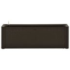 Vidaxl plantenbak hoog met zelfbewateringssysteem 100x43x33 cm mokka