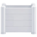 Vidaxl plantenbak verhoogd 43x43x35 cm pp wit