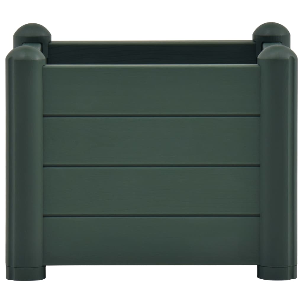 VidaXL Plantenbak verhoogd 43x43x35 cm PP groen