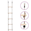 Vidaxl ladder met 5 sporten 210 cm massief grenenhout