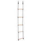 Vidaxl ladder met 5 sporten 210 cm massief grenenhout