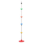 Vidaxl schommelklimtouw met plateaus en schijf 200 cm