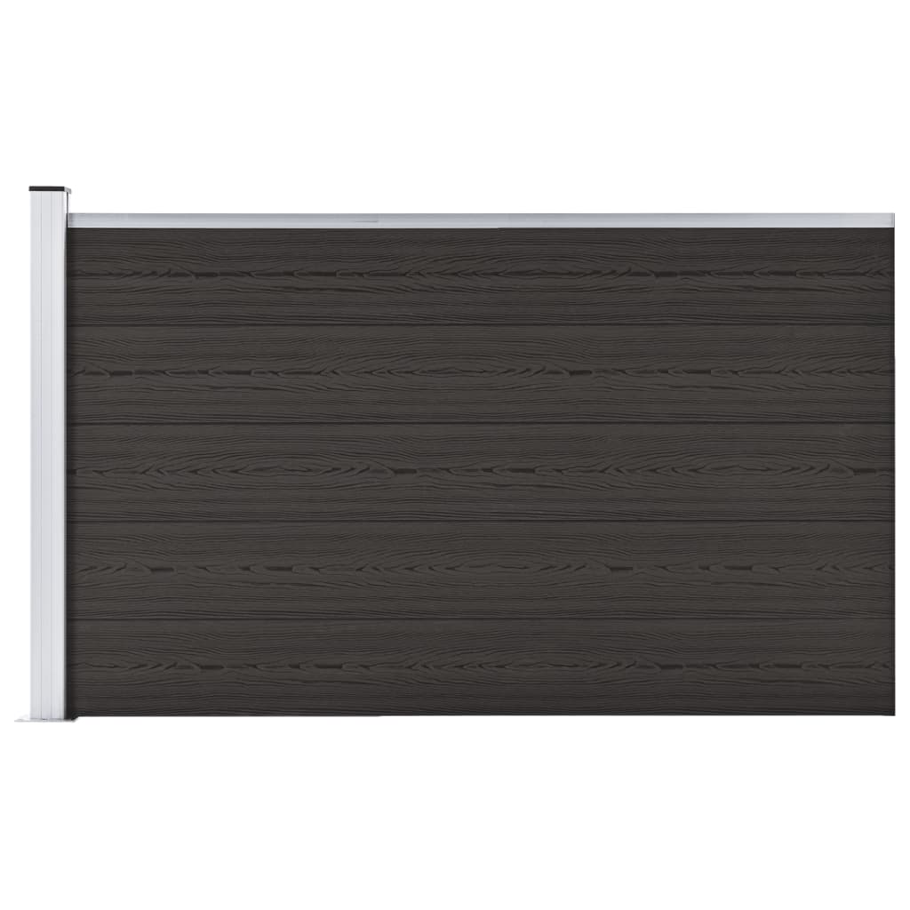 Vidaxl schuttingpaneel 175x105 cm hkc zwart