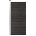 Vidaxl schuttingpaneel 95x186 cm hkc grijs