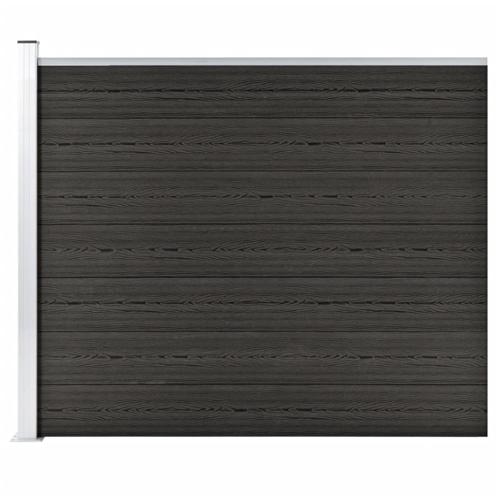 VidaXL Schuttingpaneel 175x146 cm HKC grijs